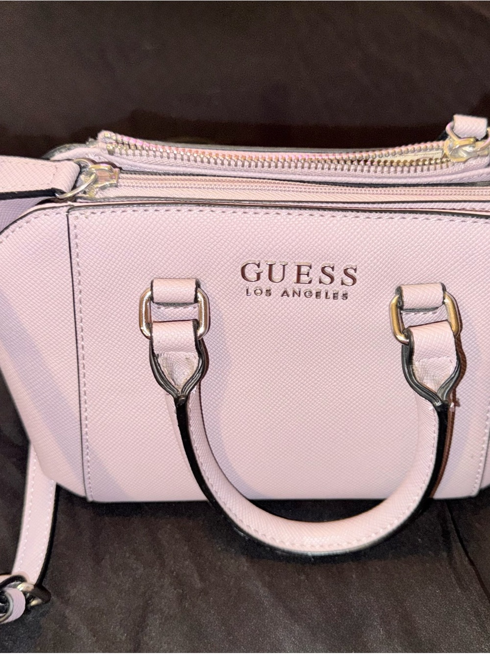 GUESS Los Angeles Light Pink Mini Satchel